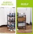 3-Tier Closet BMOSU Bamboo Small Shoe Rack Premium Stackable Shoe Shelf Storage Organizer for Hallway Living Room