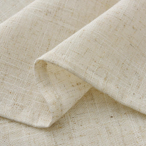 Valea Home Linen Valance for Kitchen, Rustic Farmhouse Crude Window Curtain Valances 18 inch Length for Living Room