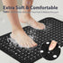 17x30 Inch Black Bathtub Mat Shower Mat Non Slip Standard Size, Soft Bubble Bath Tub Mat Shower Mats for Inside Shower