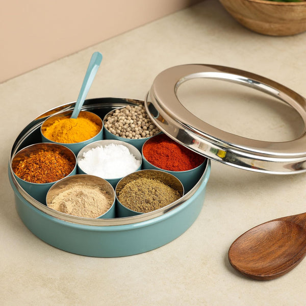dudki Homes Stainless Steel Masala Dabba Masaladani | Spice Box For Kitchen