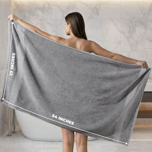 6 Pack Set, (27 54 Inches) 100% Utopia Towels Bath Towels x Ring Spun Cotton, Quick Dry, Highly Absorbent, Soft Feel
