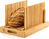 Bread Slicer for Homemade Bread - Bambuesi Upgraded Adjustable Bamboo Bread Cutter