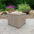 P4A05PM1 Budge English Garden Square Patio Table / Ottoman Cover Heavy Duty and Waterproof, Small, Tan Tweed