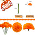 Marigold Flower Heads 50Pcs, Mexican Artificial Flowers for Day of The Dead Diwali Home DIY Garland Craft Decoration