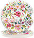 Car Coasters for Women, 2 Pack Mother's Day Auto Ceramic Coasters for Cup Holders, Easy Removal (Flower)