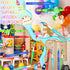 4 Set Pcs Inflatable Giant Paint Brush Balloons with Crayon Balloons for Back to Party Decorations Balloon Photo Prop