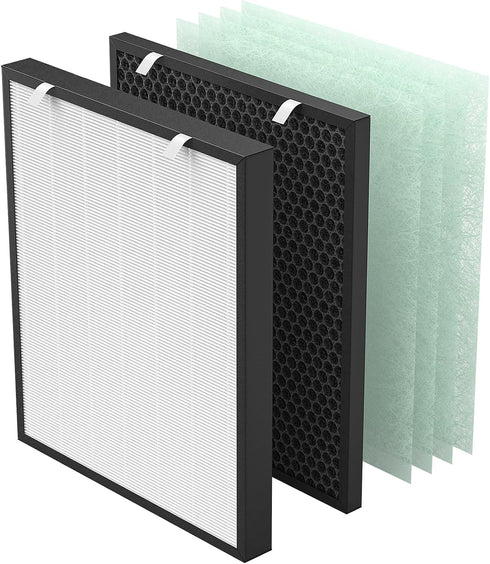 Air400 HEPA Filter Replacement for Bissell Air400, H13 True HEPA and Activated Carbon Pack with Pre-Filter
