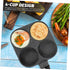 Cast Iron Skillet Egg Cooker Pan Burger Skillet Pan 4 Egg Frying Pan Divided Grill Pan Tamagoyaki Pan Non Stick Pan for Eggs Pan Nonstick Omelette Machine Plastic Medical Stone by RORPOIR