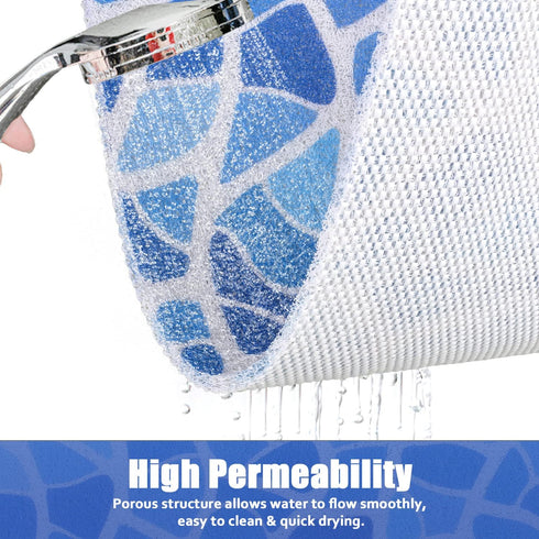 Shower Mat Bathtub Mat Non-Slip, 24x32 Inch Soft Comfort Bath Mat with Drainage Holes