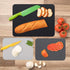 Simply Genius Cutting Board Set - 8-Pack Gray, 4 Large and 4 Small Plastic Cutting Boards for Kitchen