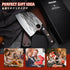 Huusk Knives from Japan, Upgraded Serbian Chef Knife with Sheath, Heavy Duty Butcher Knife for Outdoor Cooking