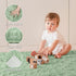 Fluffy Fuzzy Sage-Green Rugs for Bedroom - 4x6 Feet Soft Non Slip Plush Area Rug for Living Room and Kids Room