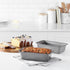 9.5 5 Inch, Set 2 Amazon Basics Rectangular Nonstick Bread Loaf Pan for Baking Meatloaf with Even Heat Distribution, x