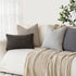 Cozy 12 20 Inch,Dark Foindtower Textured Boucle Throw Pillow Covers Accent Solid Lumbar Pillow Cases Soft Decorative