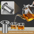 Glass Teapot, Stovetop Safe 34oz Borosilicate Kettle with Loose Leaf Tea Strainer for Blooming Tea