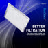 BlueStars Microwave Grease Filter Replacement - 7.64 x 5.12, Compatible with G.E LG Kenmore Over-the-range Microwaves,