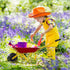 Wheelbarrow, Costzon Kids Metal Construction Toys Kart, Child Wheel Barrel w/Non-Slip Handle, Wearable Wheels, Yard