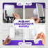 360 2 4.5 6 Safe-er-Grip Changing Lifestyles Suction Cup Fog-Free Shower Mirror, Swivel Shaving Mirror with Razor