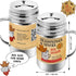 CUSINIUM 14 oz Spice Shaker, BBQ Dry Rub Shaker with Adjustable Fan-Style Lid and Handle