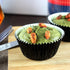 Foil Cupcake Liners Standard Black Baking Cups, 200 Pack