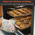 Silicone Baking Mats Set of 2, Non-Stick Reusable Air Fryer Liners, Best German Silicone, 9 inch