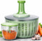 Brieftons Salad Spinner and Chopper: Large 6.3-Quart Lettuce Greens Vegetable Washer Dryer,