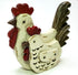 Generic Rustic Chicken Pair Tabletop Decor Figurine