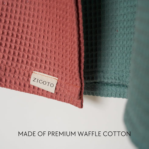 ZICOTO Soft Hooded Beach Towel for Kids - Cute Towel for Babies and Toddler Made of Waffle Cotton - Perfect Lightweight