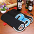 Hipiwe Portable Wine Carrier Tote Bag, Insulated Neoprene Wine Cooler for Champagne/Water Bottle/Beer, Set of 3