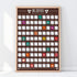 Gift Republic 100 Coffee Bucket List Scratch Poster