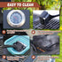 Grill Brush for Outdoor Grill, Steam Grill Cleaner Bristle Free with Scraper, Replaceable Cleaning Head
