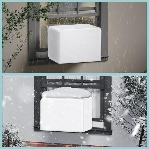 Window Air Conditioner Insulation Cover for U-Shaped AC Units, Universal Fit for 8000/10000/12000 BTU