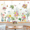 decalmile Window Clings of Potted Plants, Flowers, Easter Window Decals, Anti-Collision Stickers for Glass Doors