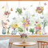 decalmile Window Clings of Potted Plants, Flowers, Easter Window Decals, Anti-Collision Stickers for Glass Doors
