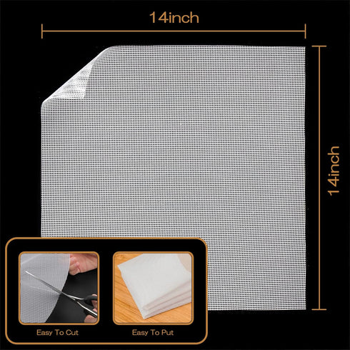 5 Pcs Premium Non Stick Silicone Dehydrator Sheets, 14x14 in Fruit Dryer Mesh for Food Dehydrator Mats