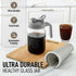 Zulay Premium Cold Brew Coffee Maker - 32oz Mason Jar Pitcher - Extra-Thick Glass & Stainless Steel Filter - Leak-Proof