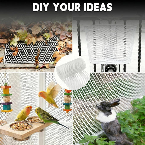 maebeacae 15.7INx33FT,Plastic Plastic Chicken Wire Fencing Fence Wire,Poultry Garden Netting,Poultry Netting, Mesh