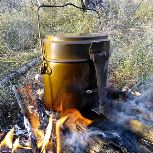Books.And.More Original Soviet Russian Army Soldier Mess & Griddle Kit, Canteen Pot Lunch Box