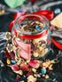 Witchcraft Jar Offering, Ritual Herbs and Resins for Divination, Protection, Altar Tools