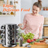 DOUBLE 2 C Revolving Countertop Spice Rack, Stainless Steel Seasoning Storage Organization, Spice Carousel Tower with