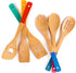 BergHOFF Bamboo 6Pc Utensil Set, Multi-Color, 12" with Hanging Loop