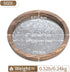 Hanobe Round Wood Decorative Tray: Rustic Wooden Tray for Coffee Table Farmhouse Centerpiece Mirror Candle Holder