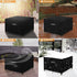 Dokon (28"L 28"W 17"H) Patio Ottoman Covers Waterproof Outdoor Side Table Cover with Air Vents, Windproof Anti-UV Heavy