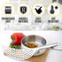 Held Crescent Drainer Pan Strainer with Handle, Stainless Steel Food Colander for Spaghetti, Noodles, Vegetables