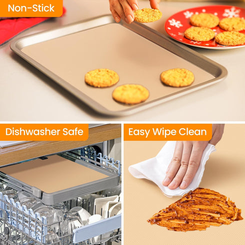 Silicone Baking Mat Roll - Best German Silicone, Non-stick Pastry Mat, Heat Resistant Baking Mat, Reusable Dough