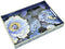 PDUHKO Serving Tray with Handles, 15.7 * 11.8 inches, Plastic Ottoman Tray with