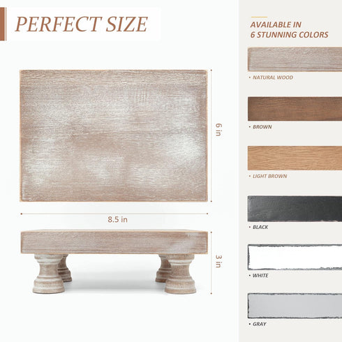 Counter EOSAHR Farmhouse Riser for Room Decor : Decorative Pedestal Stand For Display Your Home Decorations