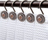 Decorative Bronze Shower Curtain Hooks, Rust Proof Rings for Bathroom, 12Pcs Shower Curtain Liner Hooks