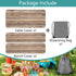 Xguatan 3 30x72 Inch Picnic Table Cover with Bench Covers Camping Essentials Farmhouse Waterproof Windproof Wood Grain