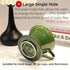 Ceramic Coffee Dripper with 50 Filters, Portable 01 Hand Drew Pour Over Coffee Maker for 1-2 People